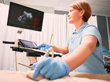 Differential diagnosis of Late Onset Pompe Disease (LOPD) and myotonic dystrophy type 1 through abdominal ultrasonography