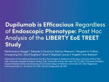 Dupilumab is Efficacious Regardless of Endoscopic Phenotype: Post Hoc  Analysis of the LIBERTY EoE TREET Study