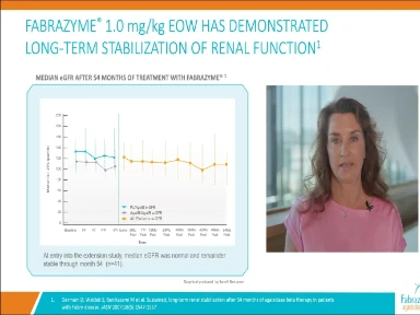 Think Fabrazyme<sup>®</sup> first, at every stage.¹