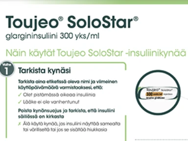 Toujeo® SoloStar® insuliinikynäohjeet