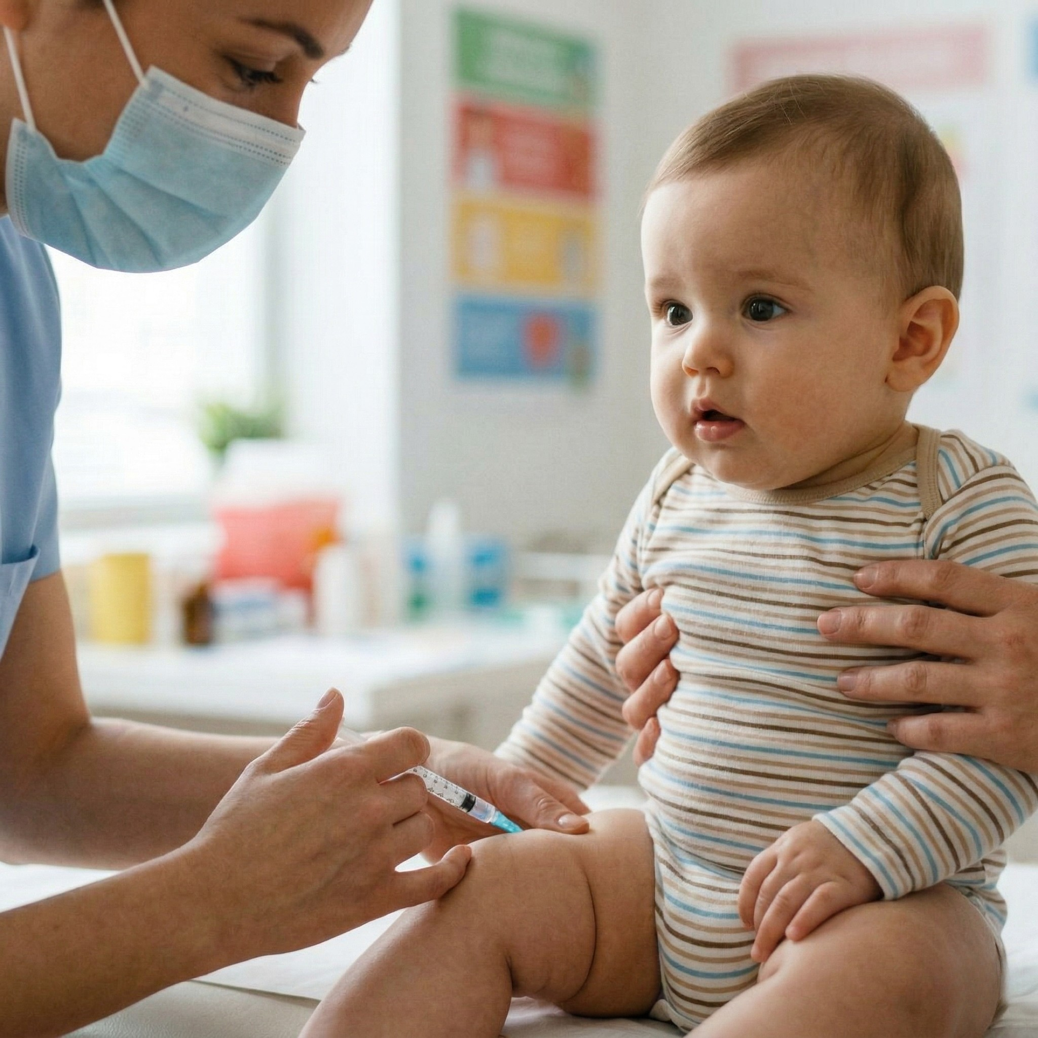 Bebé vacunado